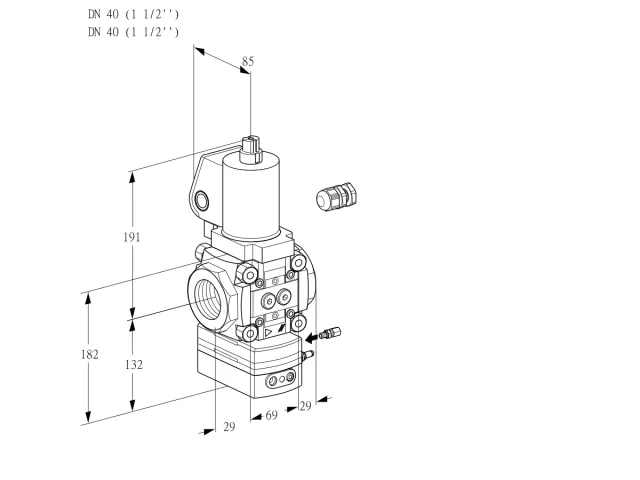 Kromschroder VAH 240R/NWGLAE — регулятор расхода газа — 88031729
