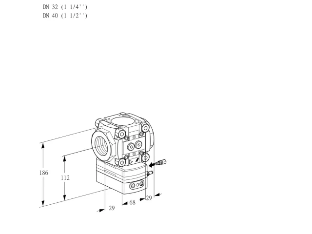Kromschroder VRH 232/40R05AE/PP/PP — регулятор расхода газа — 88029574