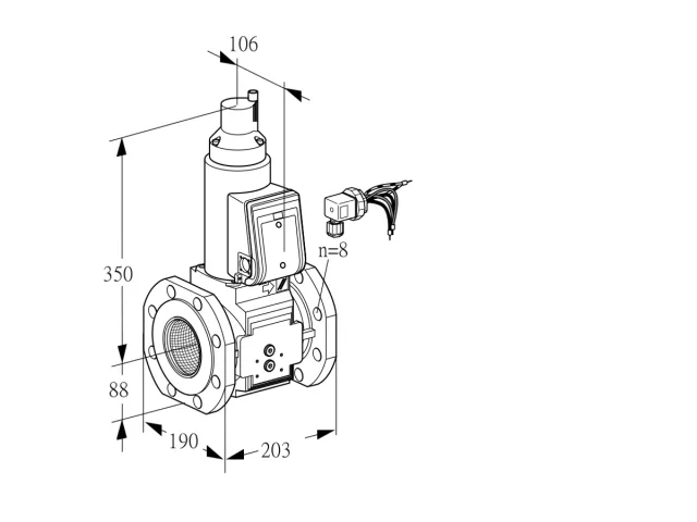 Kromschroder VAS 780F05LQB/PP/MM — электромагнитный газовый клапан — 88207608