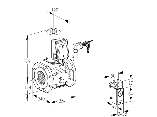 Kromschroder VAS 9125F05NAGRB/3-/PP — электромагнитный газовый клапан — 88207296