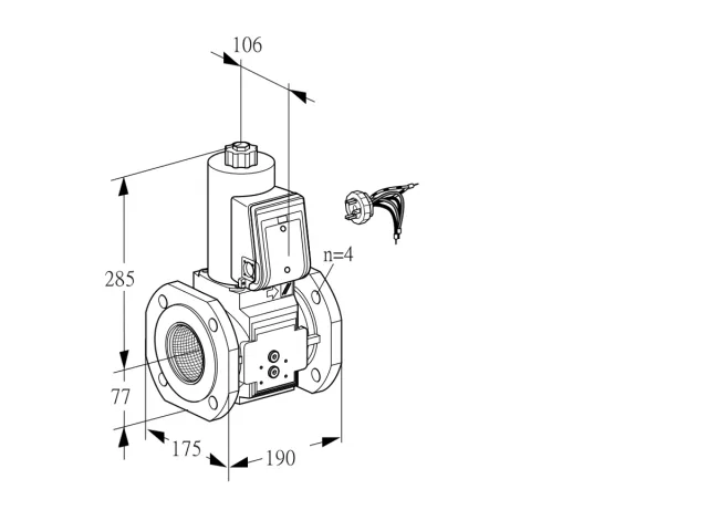 Kromschroder VAS 665F05NWB/PP/PP — электромагнитный газовый клапан — 88203557