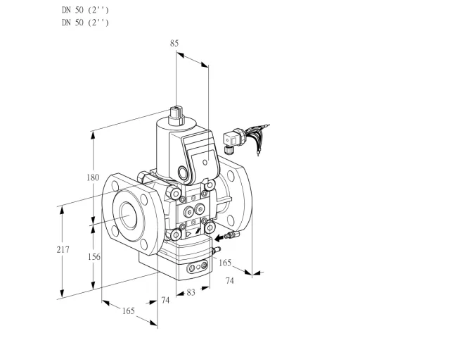 Kromschroder VAH 350F/NWAE — регулятор расхода газа — 88020866