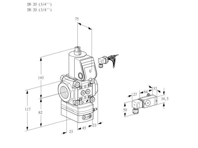 Kromschroder VAD 120R/NW-100A — регулятор давления газа — 88005105
