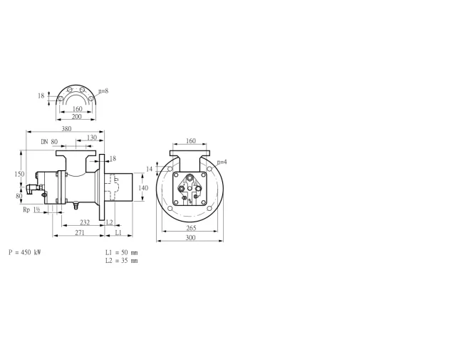Kromschroder BIO 140KB-50/35-(66)E — промышленная газовая горелка — 84008015