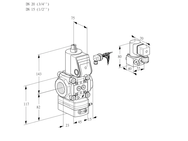 Kromschroder VAD 120/15R/NW-50B — регулятор давления газа — 88012362