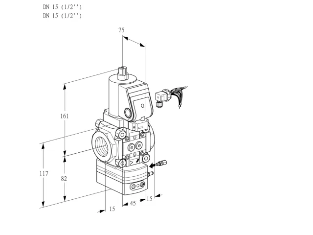 Kromschroder VAG 115R/NWSRBE — регулятор соотношения газ/воздух — 88031229