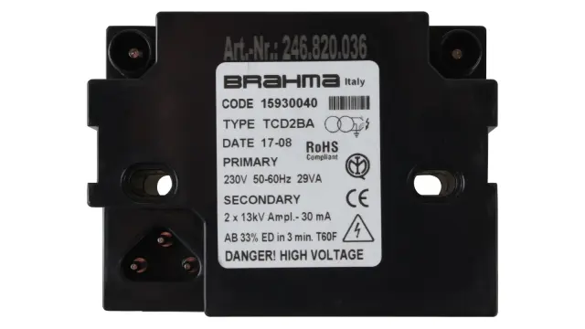 Трансформатор розжига Brahma TCD2BA 15930040