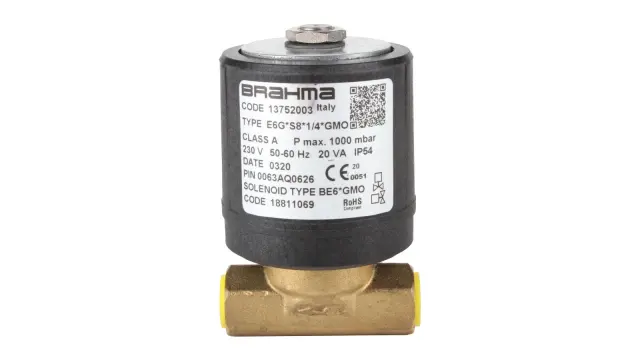 Газовый электромагнитный клапан Brahma E6G*S8*1/4*GMO 13752003