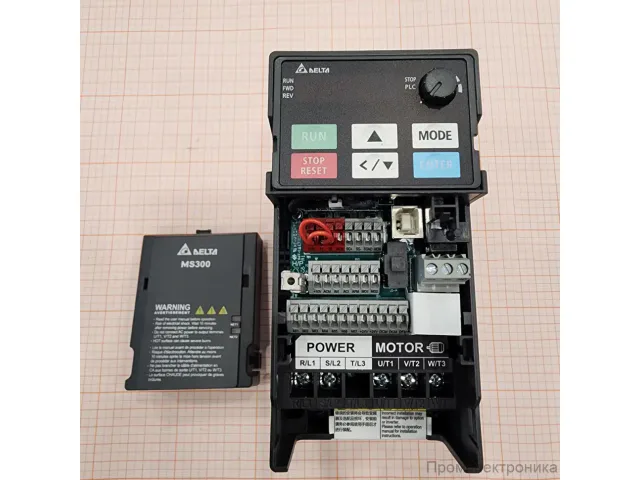 Преобразователи частоты Delta Electronics VFD2A8MS21AFSAA (0.37кВт 1ф 230В) серии MS300
