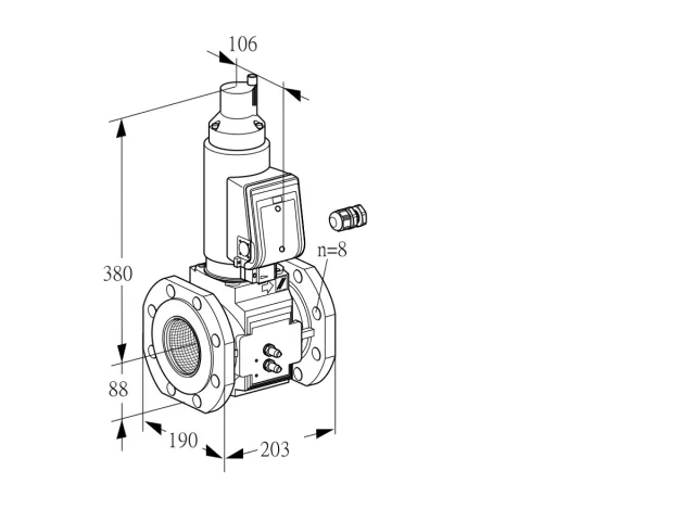Kromschroder VAS 780F05LWSR3B/MM/PP — электромагнитный газовый клапан — 88204539