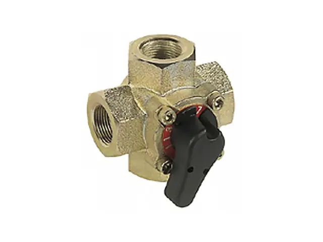 Resideo V5442G1037 — четырёхходовой регулирующий клапан, DN32, PN6, Kvs 16