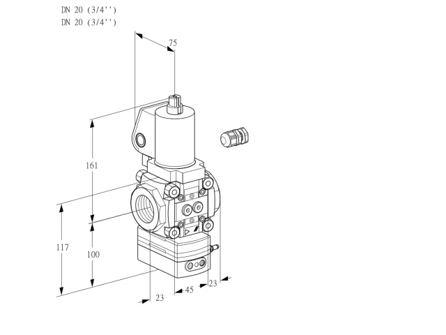 Kromschroder VAV 120R/NPGLAK — регулятор соотношения газ/воздух — 88026079