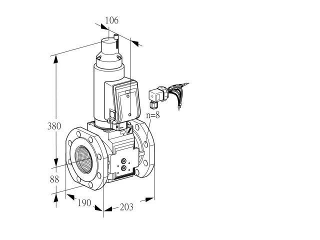 Kromschroder VAS 780F05LWSRB/PP/PP — электромагнитный газовый клапан — 88204144