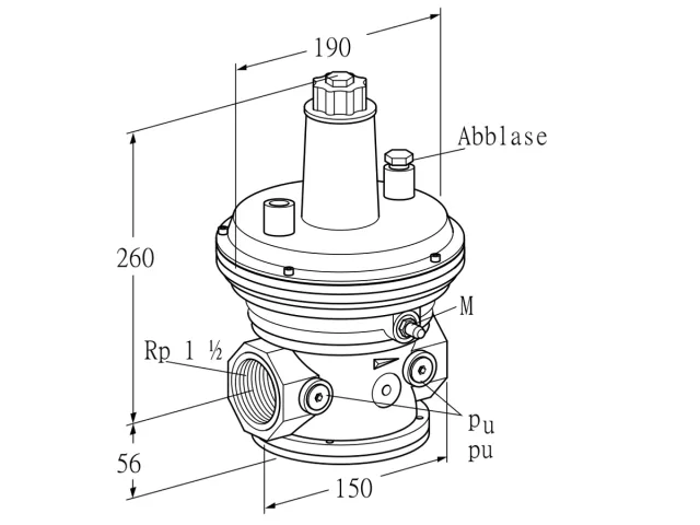 Kromschroder VAR 40R05-1 — регулятор давления газа — 86054020