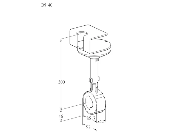 Kromschroder BVHR 40W01A — дисковая поворотная заслонка — 88302700