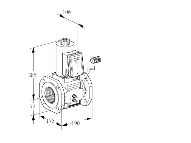 Kromschroder VAS 665F05NW3B/MM/PP — электромагнитный газовый клапан — 88203211