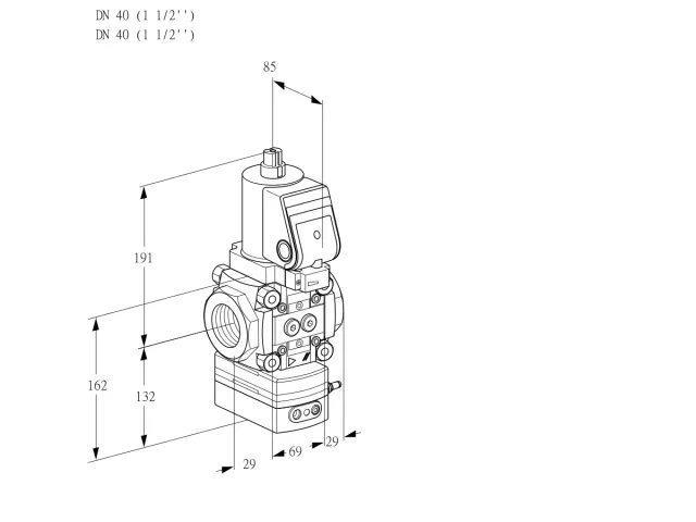 Kromschroder VAV 2T40N/NQSRAK — регулятор соотношения газ/воздух — 88031788