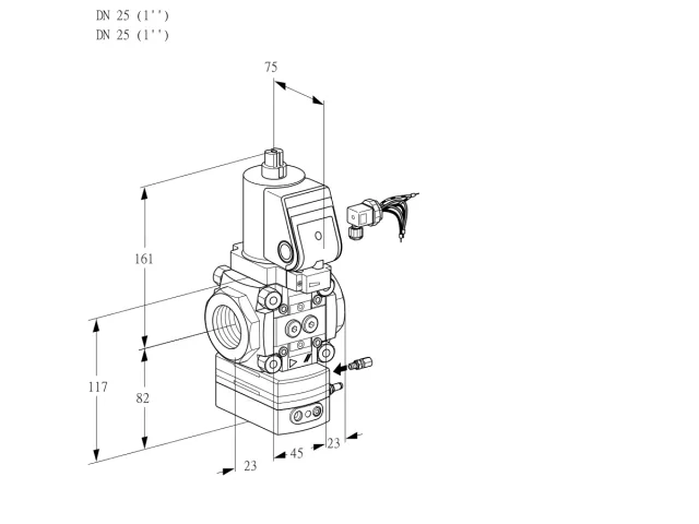 Kromschroder VAG 125R/NWSRAE — регулятор соотношения газ/воздух — 88007691