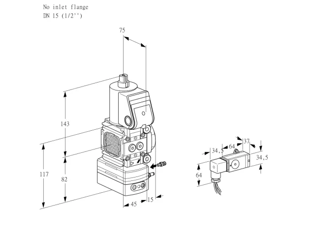 Kromschroder VAG 1T-/15N/NQBK — регулятор соотношения газ/воздух — 88030715