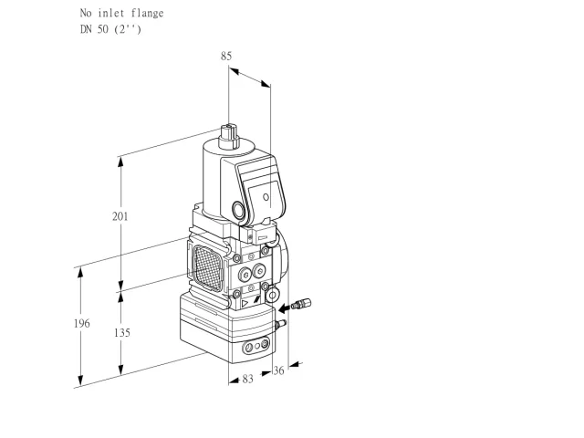 Kromschroder VAG 3-/50R/NWGRAE — регулятор соотношения газ/воздух — 88034680