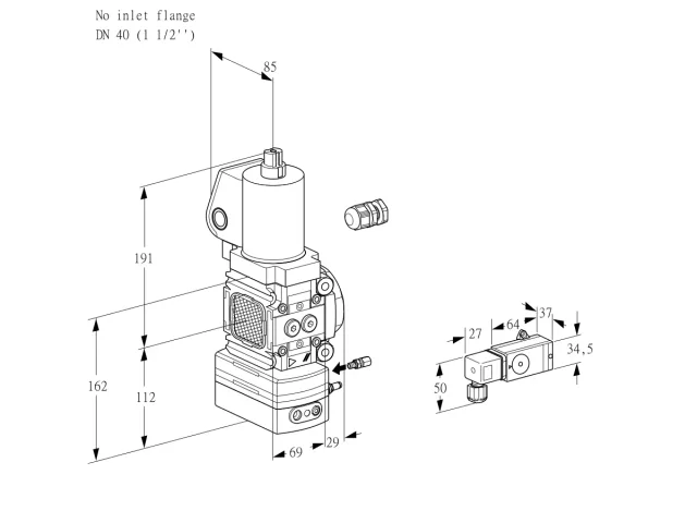 Kromschroder VAG 2-/40R/NWSLAE — регулятор соотношения газ/воздух — 88032860