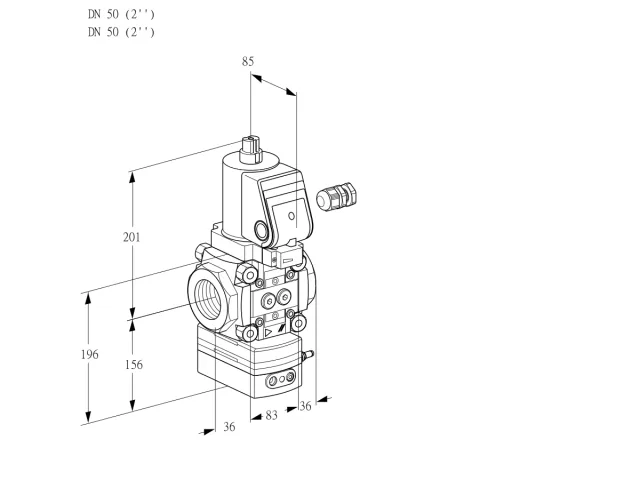 Kromschroder VAV 350R/NWSRAK — регулятор соотношения газ/воздух — 88011475