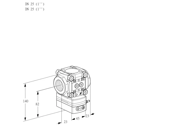 Kromschroder VRH 1T25N05AA/PP/PP — регулятор расхода газа — 88029126