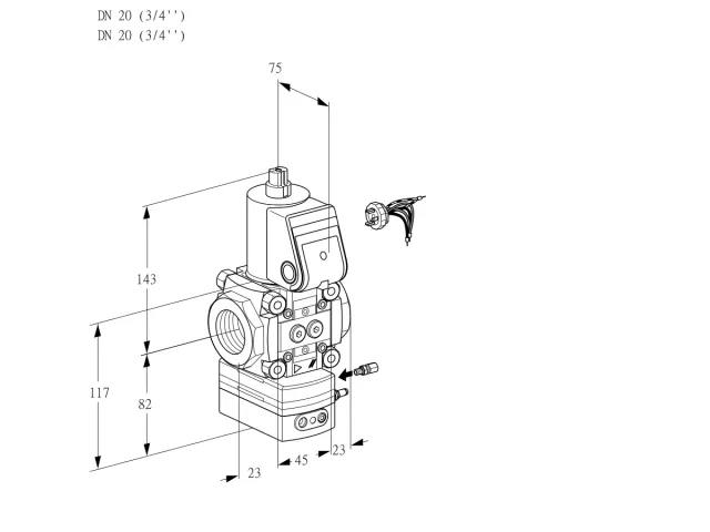 Kromschroder VAG 120R/NWAE — регулятор соотношения газ/воздух — 88005787