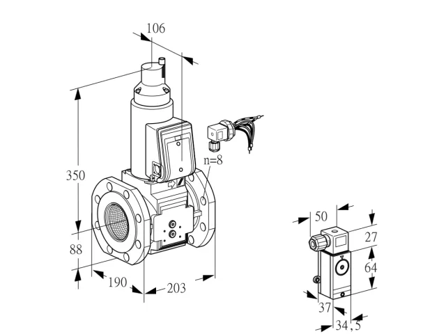 Kromschroder VAS 780F05LWB/1-/PP — электромагнитный газовый клапан — 88202930