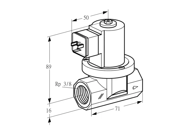 Kromschroder VGP 10R02Q5 — электромагнитный газовый клапан — 85293302