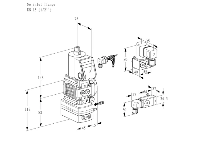 Kromschroder VAG 1-/15R/NWBK — регулятор соотношения газ/воздух — 88031573