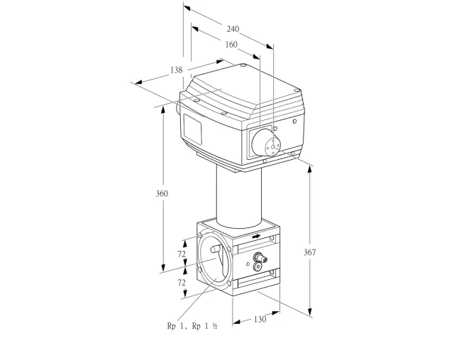 Kromschroder RV 3/GML10Q30E — регулирующий клапан — 86060580