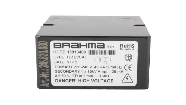Трансформатор розжига Brahma TD1LVCAF 15910408