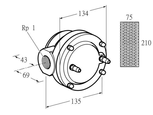 Kromschroder GFK 25R10-6 — газовый фильтр — 81937190