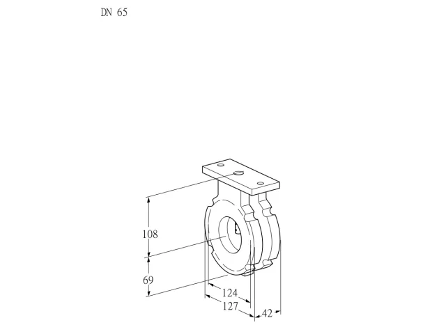 Kromschroder BVG 65W05 — дисковая поворотная заслонка — 88300143