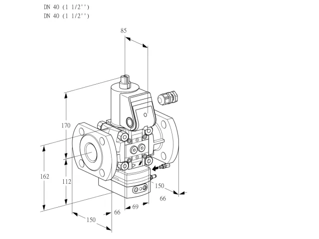 Kromschroder VAG 240F/NWAE — регулятор соотношения газ/воздух — 88008987