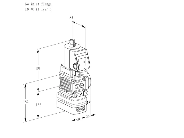 Kromschroder VAH 2T-/40N/NQSRAA — регулятор расхода газа — 88024656