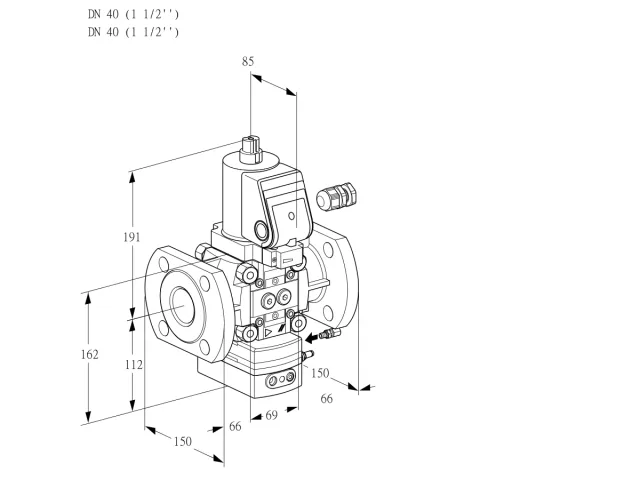 Kromschroder VAG 240F/NWGRAE — регулятор соотношения газ/воздух — 88011748