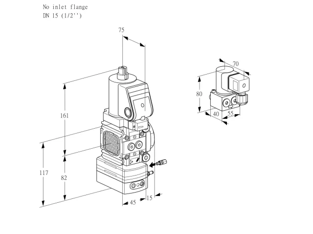 Kromschroder VAG 1-/15R/NQGRBE — регулятор соотношения газ/воздух — 88034566
