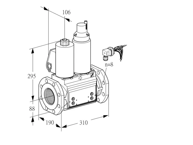 Kromschroder VCS 780F05NLWLB/PPPP/PPPP — двойной электромагнитный газовый клапан — 88204891