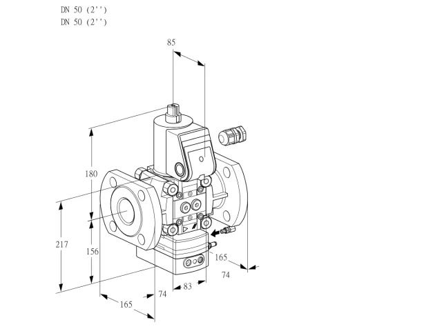 Kromschroder VAH 350F/NWAE — регулятор расхода газа — 88020907