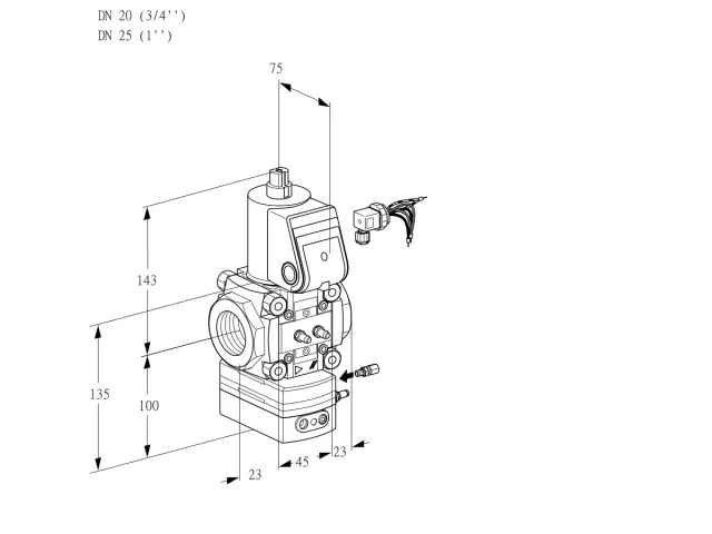 Kromschroder VAH 120/25R/NKAE — регулятор расхода газа — 88033699