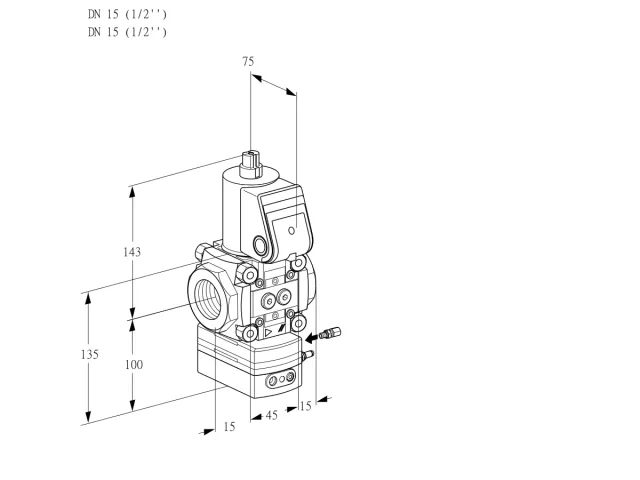 Kromschroder VAH 115R/NWBE — регулятор расхода газа — 88032517