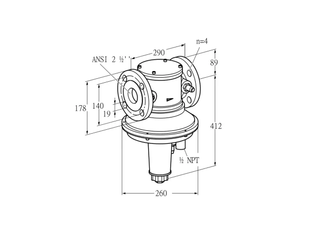 Kromschroder GIK 65TA02-3 — регулятор соотношения газ/воздух — 85092320