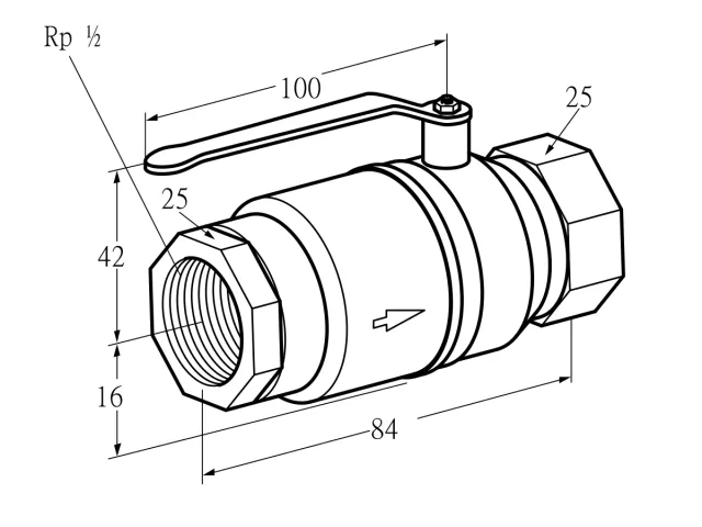 Kromschroder AKT 15R10TAS — ручной газовый кран — 03152363