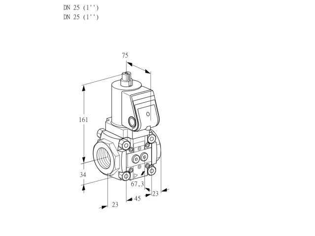 Kromschroder VAN 1T25N/NK — регулятор нулевого давления — 88015950