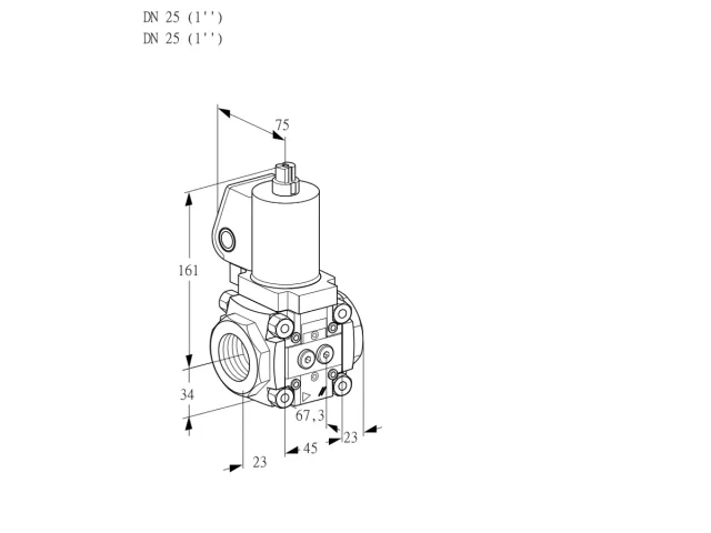 Kromschroder VAN 1T25N/NQGL — регулятор нулевого давления — 88016916