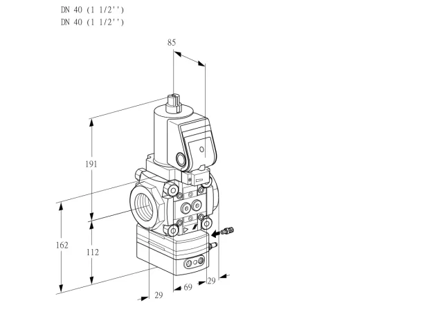 Kromschroder VAG 2T40N/NQSRAK — регулятор соотношения газ/воздух — 88028901