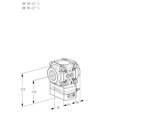 Kromschroder VRH 3T50N05AA/PP/PP — регулятор расхода газа — 88026638
