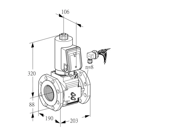 Kromschroder VAS 780F05NWSRB/MM/PP — электромагнитный газовый клапан — 88203755